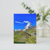 Mooie beroemde Zwitserse Matterhorn met wolken Briefkaart (Staand voorkant)