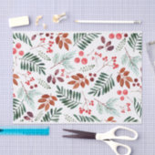 Mooie Berry en Branches Waterverf Winter Tissuepapier (Craft)