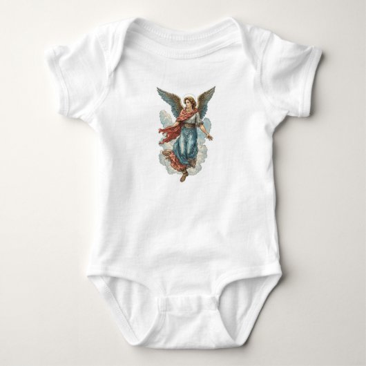 Mooie beschermengel baby bodysuit (Voorkant)