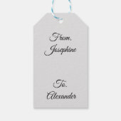 Mooie  beschermengel met kinderen cadeaulabel (Achterkant)