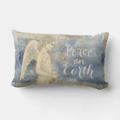 Mooie beschermengel zachte blues, kussen (Achterkant)