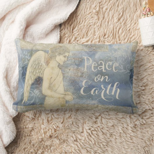 Mooie beschermengel zachte blues, kussen (Deken)