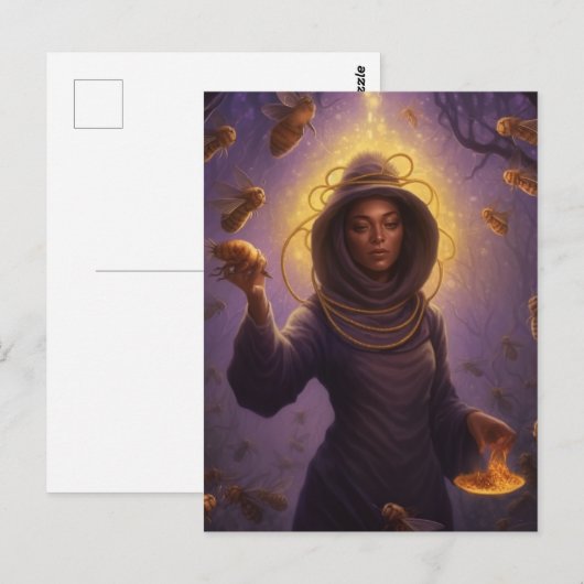 Mooie Beschermer van het Honingbijen Briefkaart (Voorkant / Achterkant)