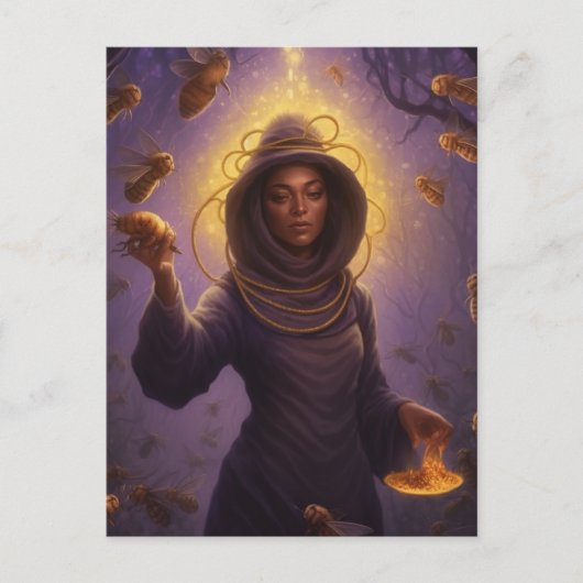 Mooie Beschermer van het Honingbijen Briefkaart (Voorkant)