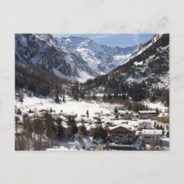 Mooie besneeuwde Lillaz in het Briefkaart van de A