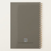 Mooie besneeuwde witte Montana Wildflower Planner (Achterkant)