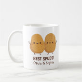 Mooie Beste Knollen Beste Vrienden Grappige Koffie Koffiemok (Links)
