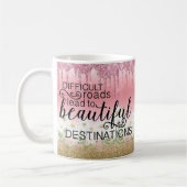 "Mooie bestemmingen" Inspirerend Mok (Links)