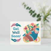 Mooie beterschap kaart (Staand voorkant)