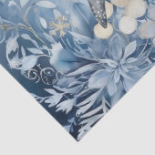 Mooie betoverde lichtblauwe kerstfee tissuepapier (Detail)