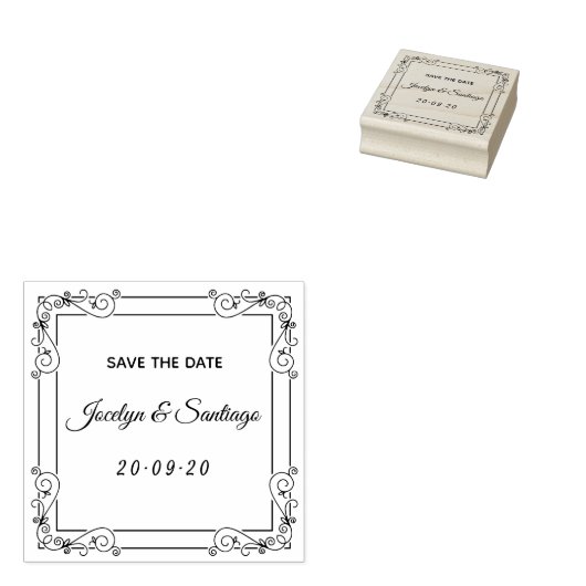 Mooie Bewaar de datum Rubberstempel (Gestempeld)