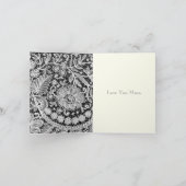 Mooie bewerkbare kant kaart (Binnen)