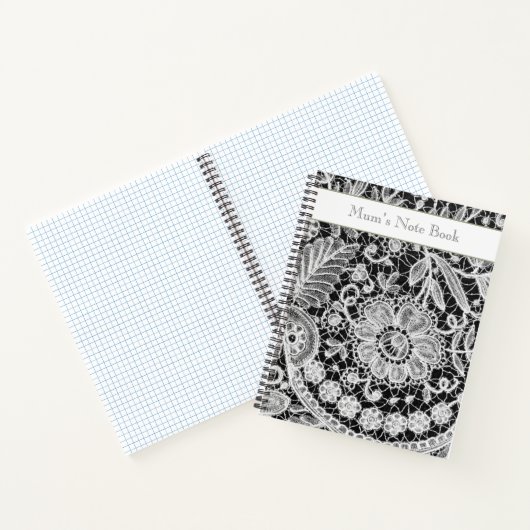 Mooie bewerkbare kant notitieboek (Binnen)