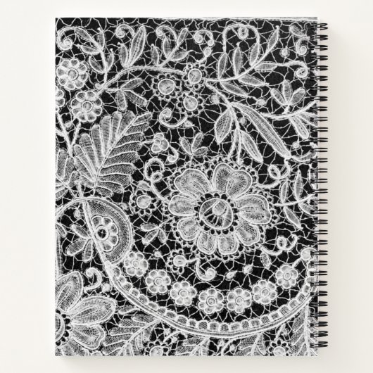 Mooie bewerkbare kant notitieboek (Achterkant)