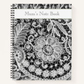 Mooie bewerkbare kant notitieboek (Voorkant)