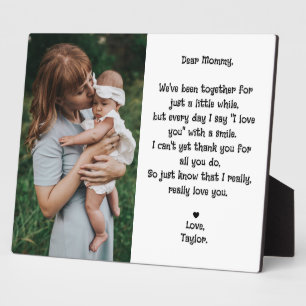 Mooie Bewerkbare Lieve Mammie Gedicht & Foto Tafel Fotoplaat