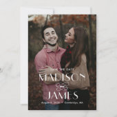 Mooie bewerkbare Uniekleur bespaart de Kaart Datum (Voorkant)