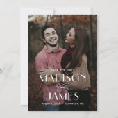 Mooie bewerkbare Uniekleur bespaart de Kaart Datum (Voorkant)