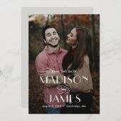 Mooie bewerkbare Uniekleur bespaart de Kaart Datum (Voorkant / Achterkant)