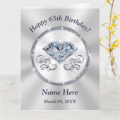 Mooie Big, Happy 65th Birthday-kaart Kaart (Gele Bloem)