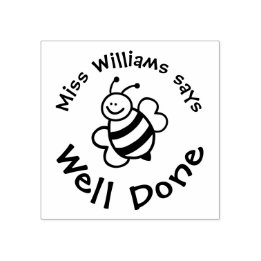 Mooie Bij Goed Gedaan Positieve Stempel voor Lerar