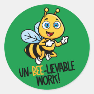 Mooie Bij Goed Gedaan Sticker voor Leerlingen
