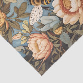 Mooie bij in de tuin van de Protea Flowers Tissuepapier (Detail)