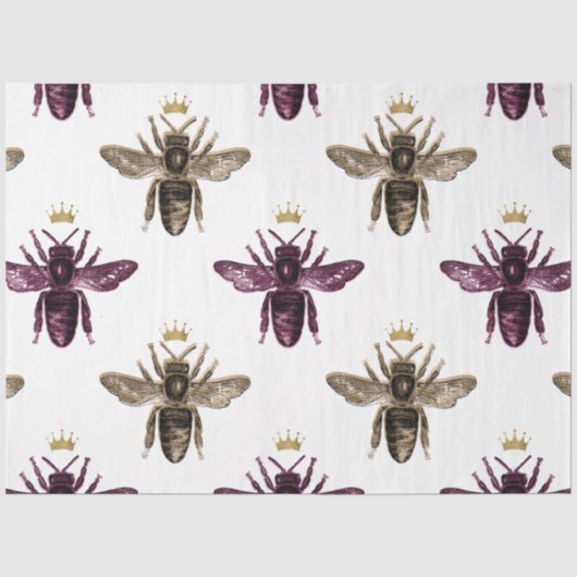Mooie Bij Serie Design 36 Tissuepapier (Voorkant)