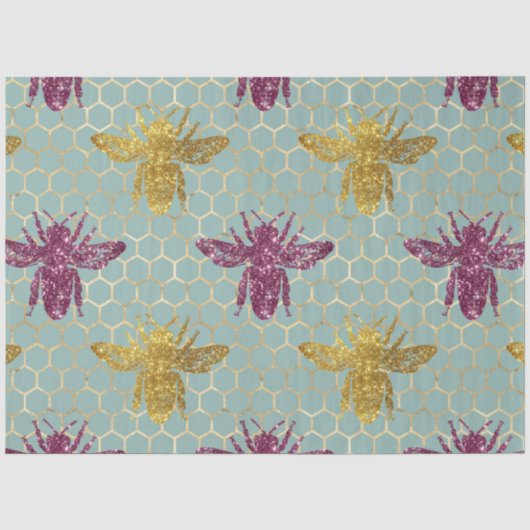 Mooie Bij Serie Design 49 Tissuepapier (Voorkant)