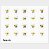 Mooie Bij Vriendelijk Ronde Sticker (Vel)