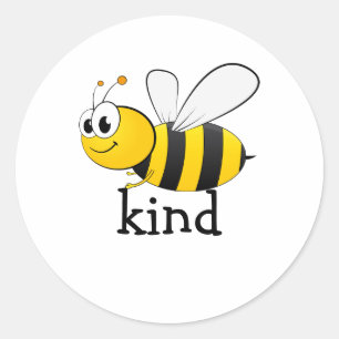 Mooie Bij Vriendelijk  Ronde Sticker