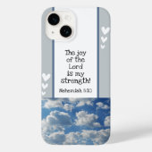 Mooie Bijbel Verse Wolken Fotosjabloon Aangepast Case-Mate iPhone Case (Achterkant)