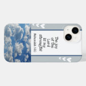 Mooie Bijbel Verse Wolken Fotosjabloon Aangepast Case-Mate iPhone Case (Achterkant (horizontaal))