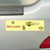 Mooie bijen bumpersticker (Op auto)