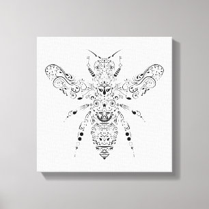 mooie bijen canvas afdruk