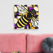 Mooie bijen canvas afdruk (Insitu (Woonkamer))