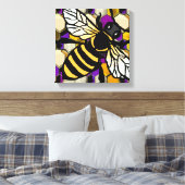 Mooie bijen canvas afdruk (Insitu (Slaapkamer))