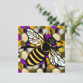Mooie bijen feestdagenkaart (Staand voorkant)