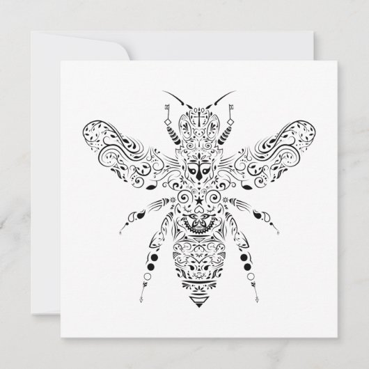 mooie bijen kaart (Voorkant)