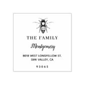 Mooie bijenfamilienaam rubberstempel (Afrduk)