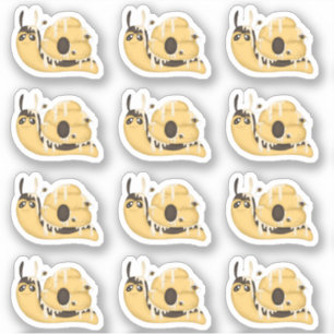 Mooie Bijenkorf en Honing Slak Stickers