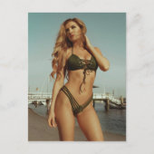 Mooie bikini-meid briefkaart (Voorkant)