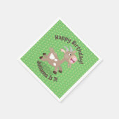 Mooie billy geit cartoon illustratie servet (Hoek)