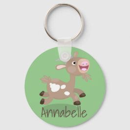 Mooie billy geit cartoon illustratie sleutelhanger