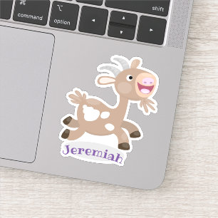 Mooie billy geit cartoon illustratie sticker