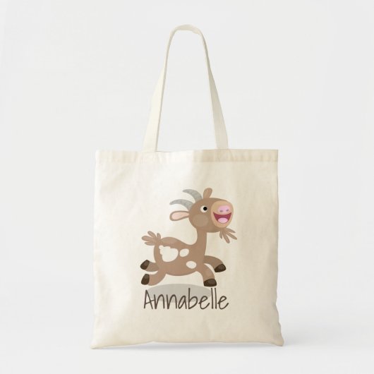 Mooie billy geit cartoon illustratie tote bag (Voorkant)