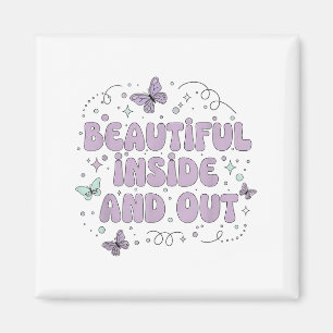 Mooie binnen en buiten Schattigee vlinderlavendel  Magneet