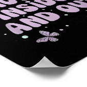 Mooie binnen en buiten Schattigee vlinderlavendel Poster (Hoek)