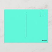 Mooie binnenkant en uit Cute Quote Turquoise Briefkaart (Achterkant)