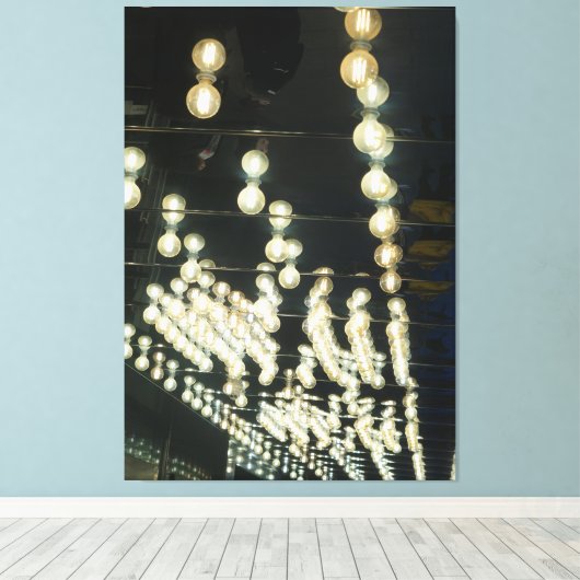 Mooie bioscooplichten canvas afdruk (Insitu (Houten vloer))